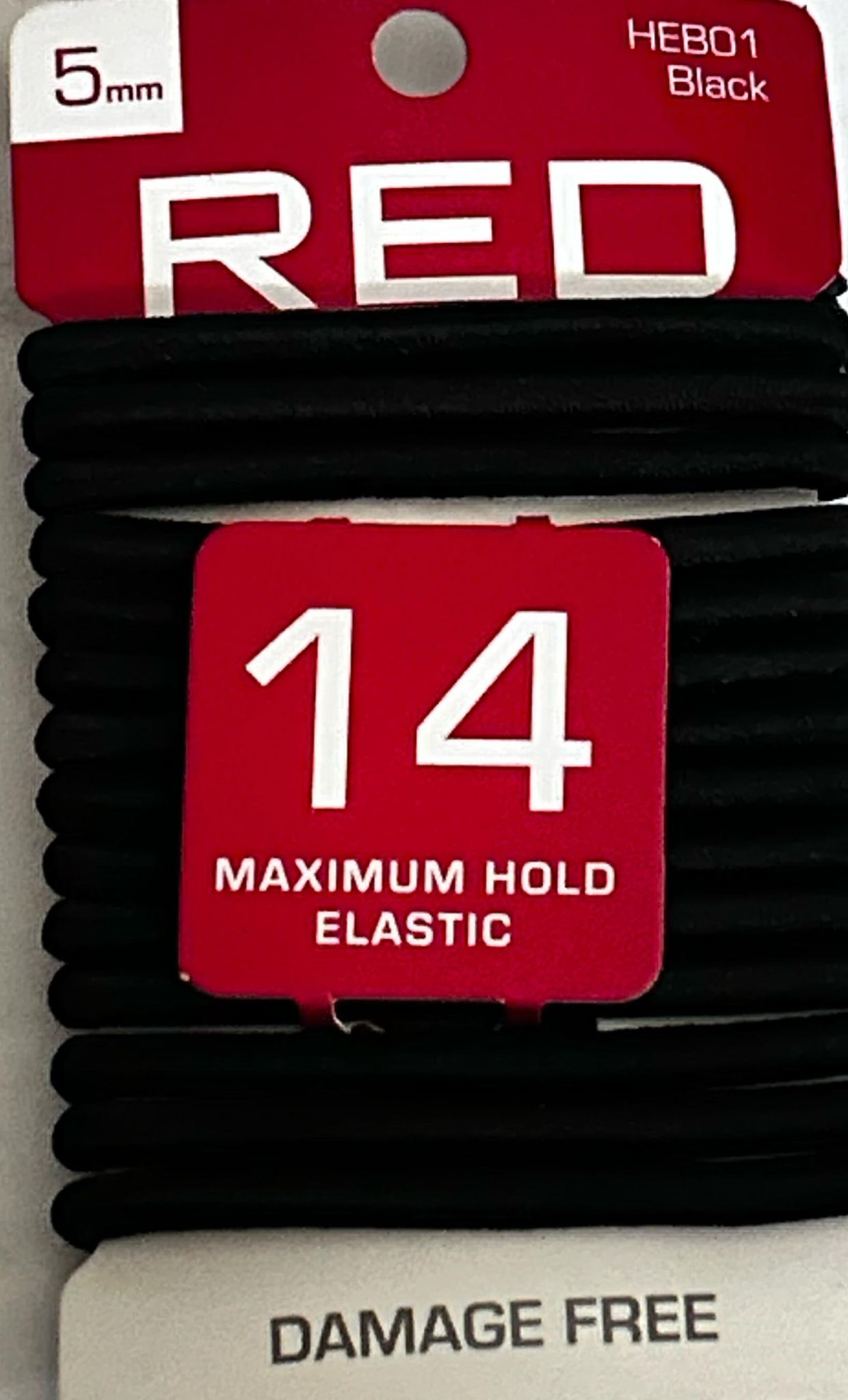 KISS Elastic Band Hair Tie (14 PCS) BLACK