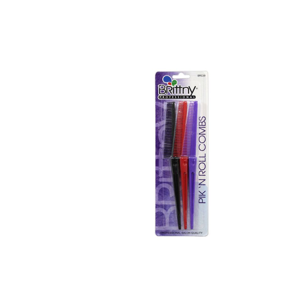 Brittny 3PCS Pik'n Roll Combs Brushes BRC39