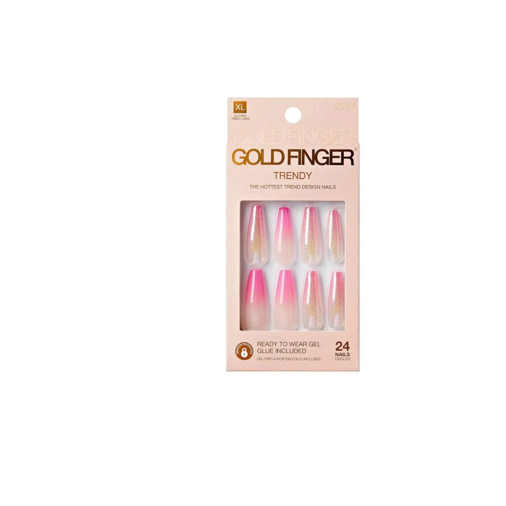 GOLD FINGER NAILS - TRENDY (GD) -:GD07