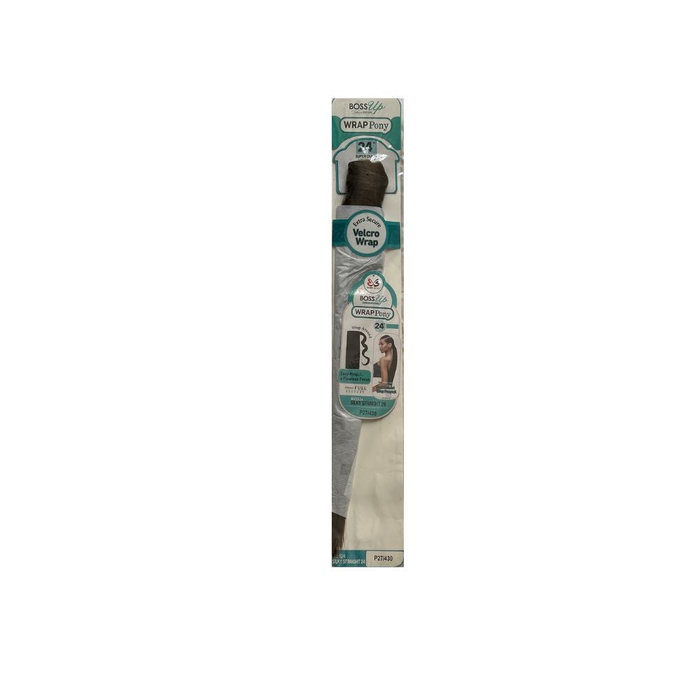Drawstring Ponytail: Bobbi Boss Boss Up Wrap Pony SILKY STRAIGHT 24" :  P24/430