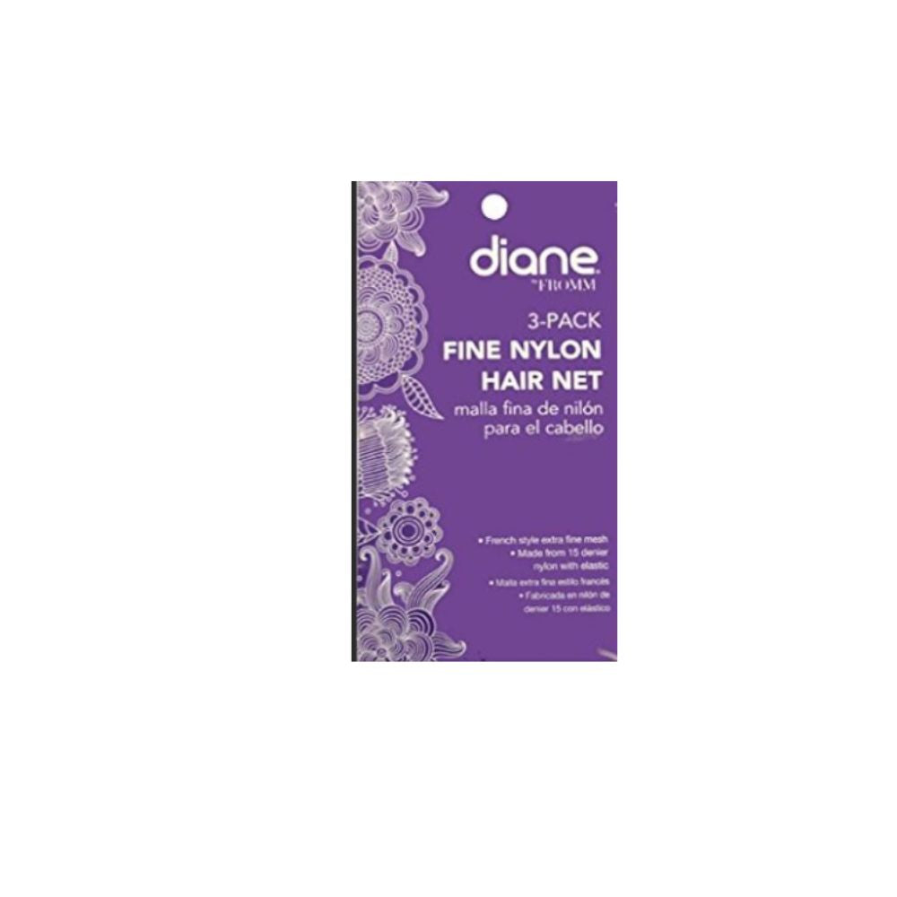 Diane Fine Nylon Hair Net 3-Pack