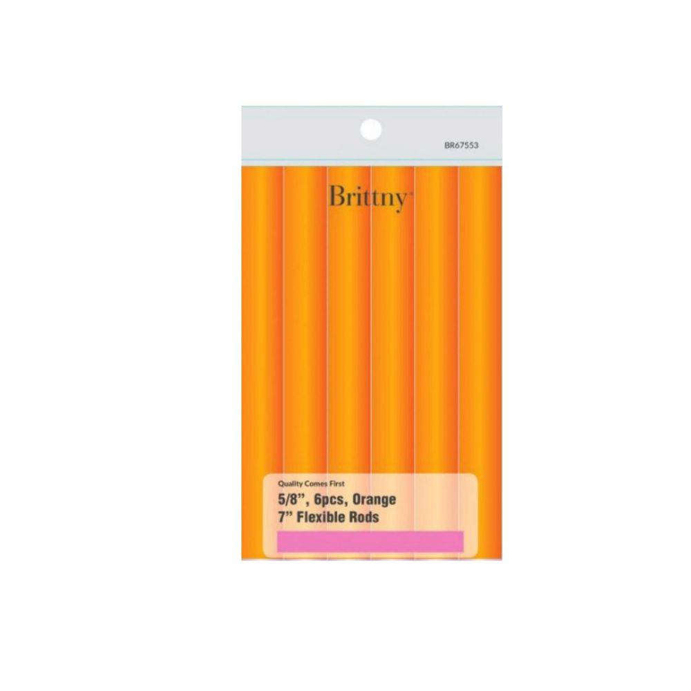 Brittny Professional 7" Long Flexible Rods 5/8" 6Pcs BR67553