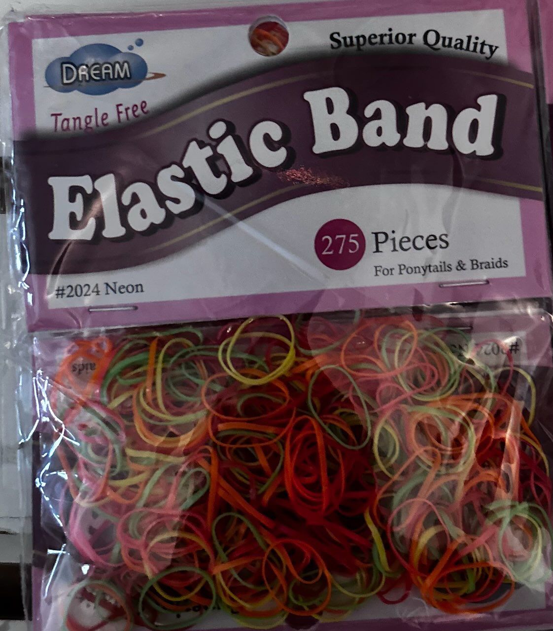 ELASTIC BANDS BLACK MULTI COLOR