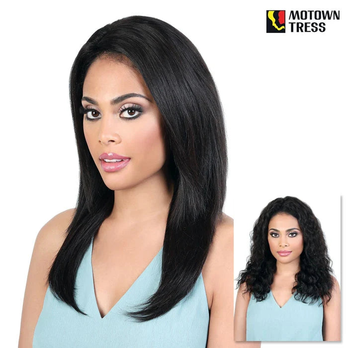 Motown Tress Persian Virgin Remy 100% Human Hair 360 Lace WET & WAVY:  NATURAL