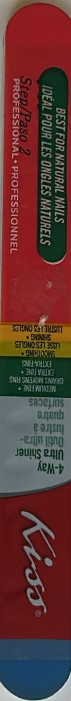 Kiss Nail File 4 Way Ultra Shiner