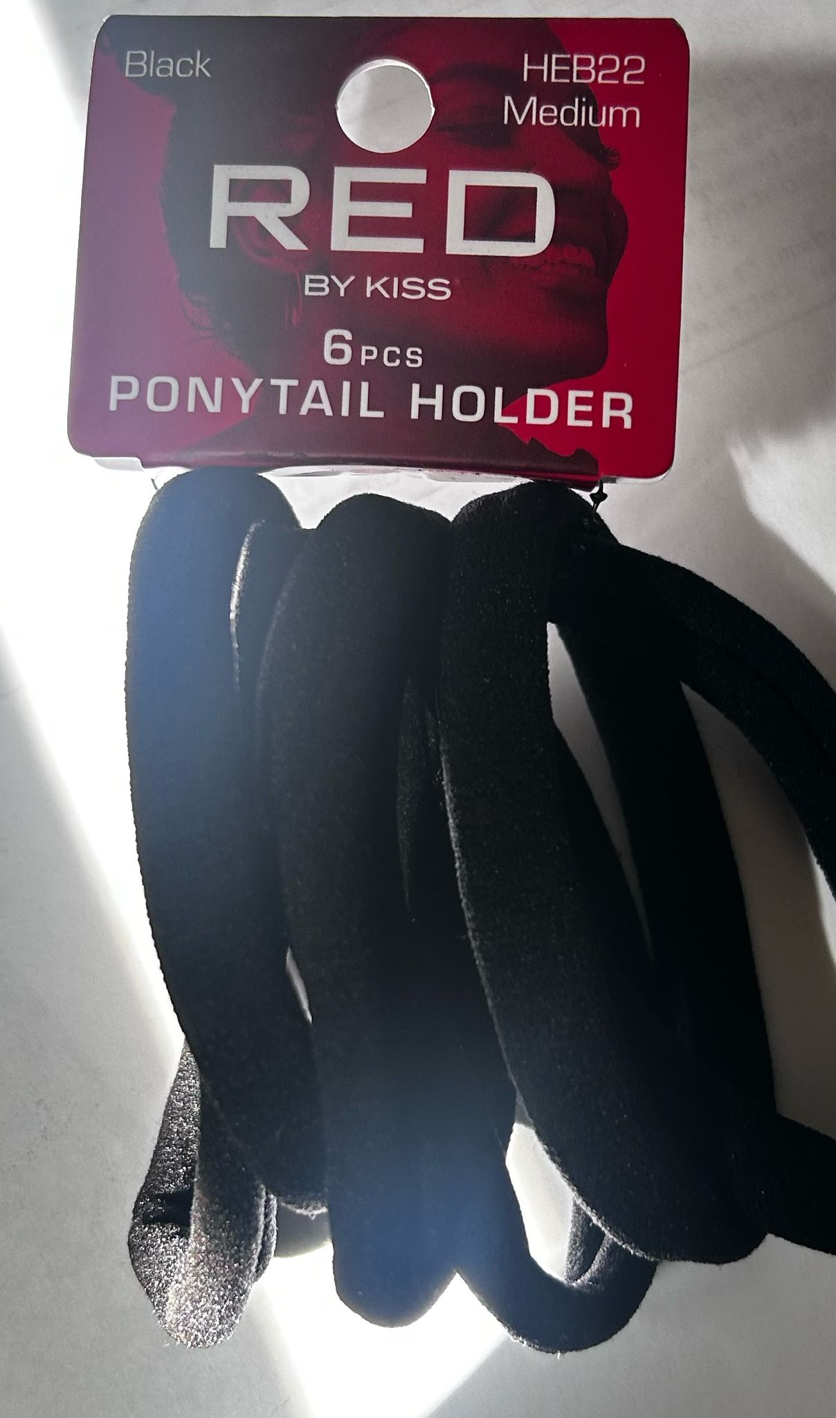 RED BY KISS 6 PCS PONYTAIL HOLDER