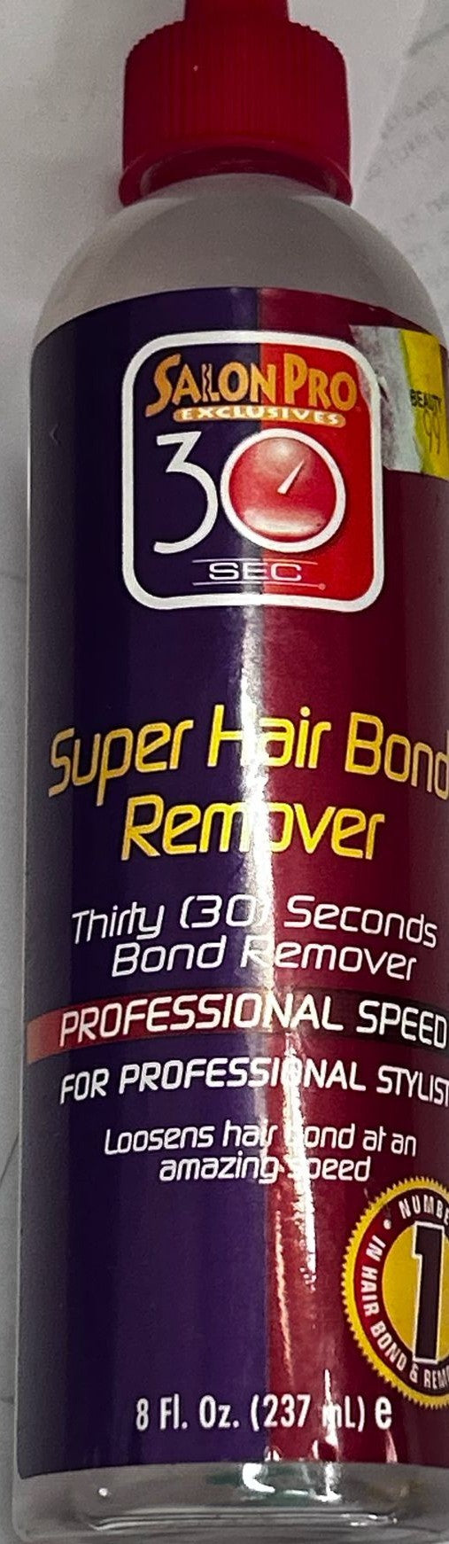 Salon Pro 30 Sec Super Hair Bond Remover 8 Oz