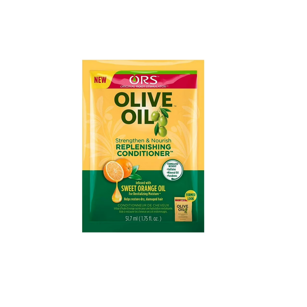 ORS Olive Oil Detangler & Replenishing Conditioner, Moisturizes & Strengthens, 1.75 oz