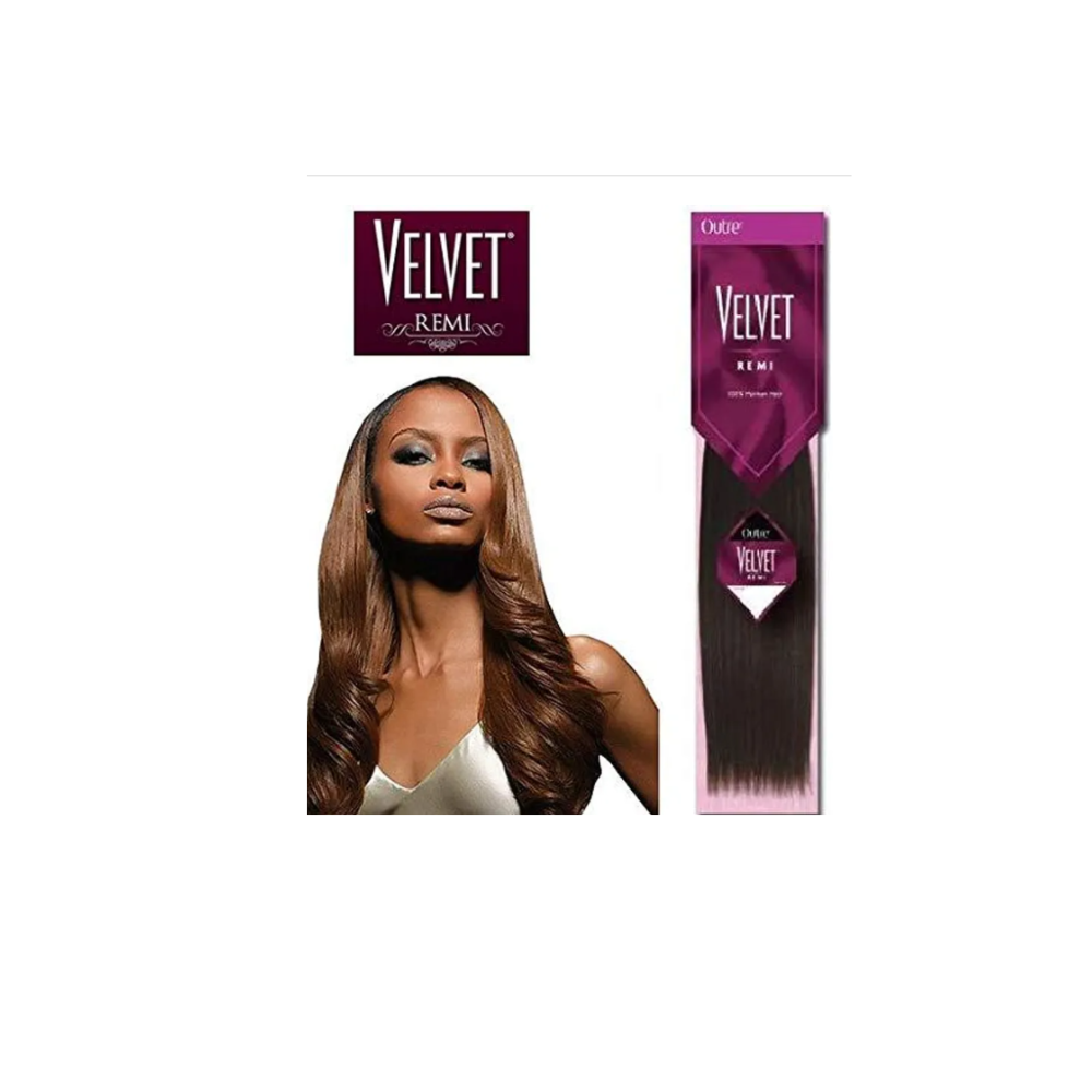 Remi Human Hair Weave OUTRE Velvet Yaki :  14"
