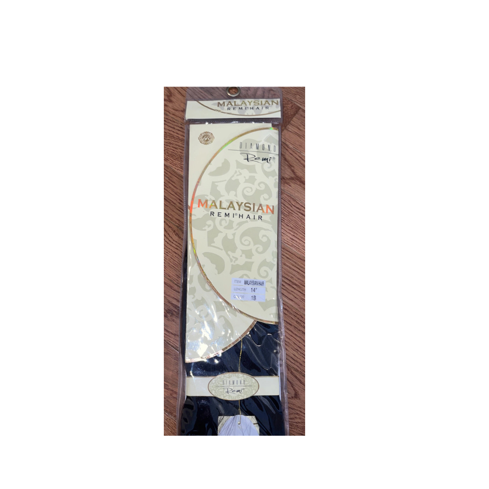 Diamond Remi 100% Malaysian Human Hair Yaki: 14": color D1B/30