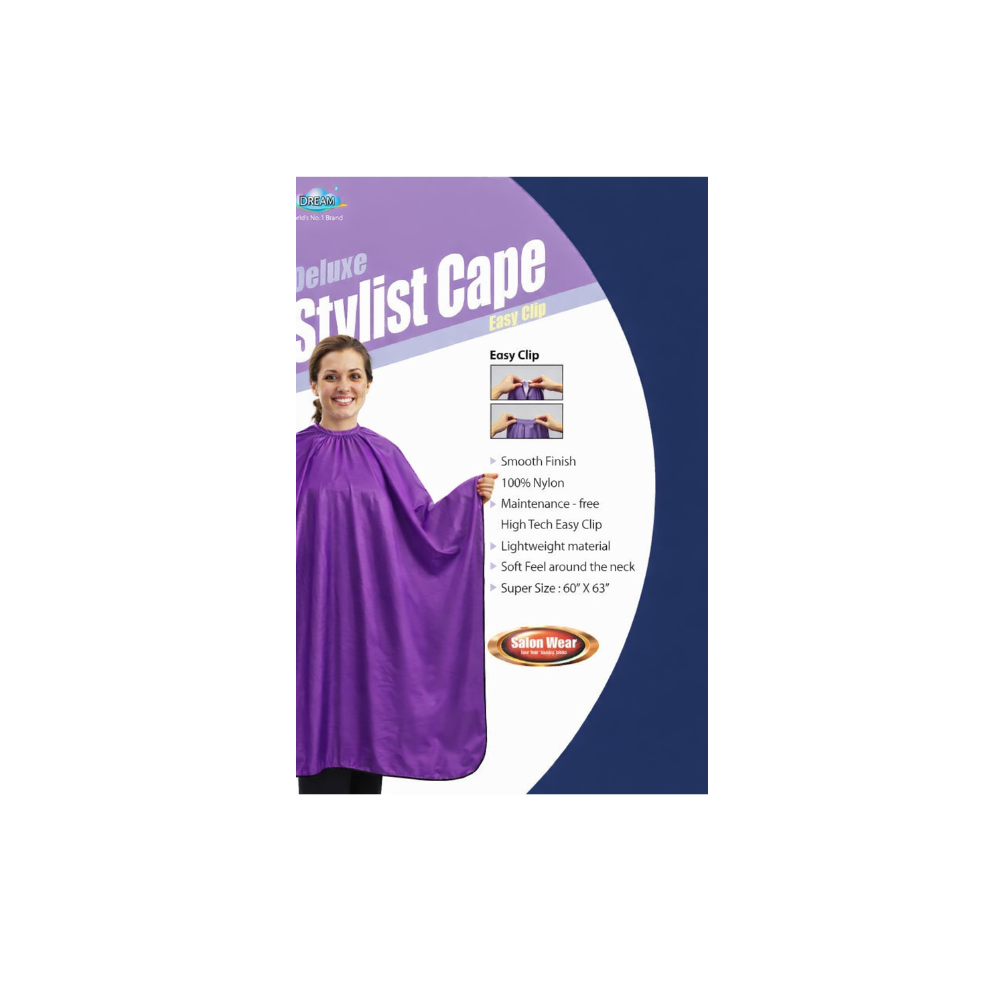 Salonwear / Barberwear: Styling Cape - Deluxe with Easy Clip