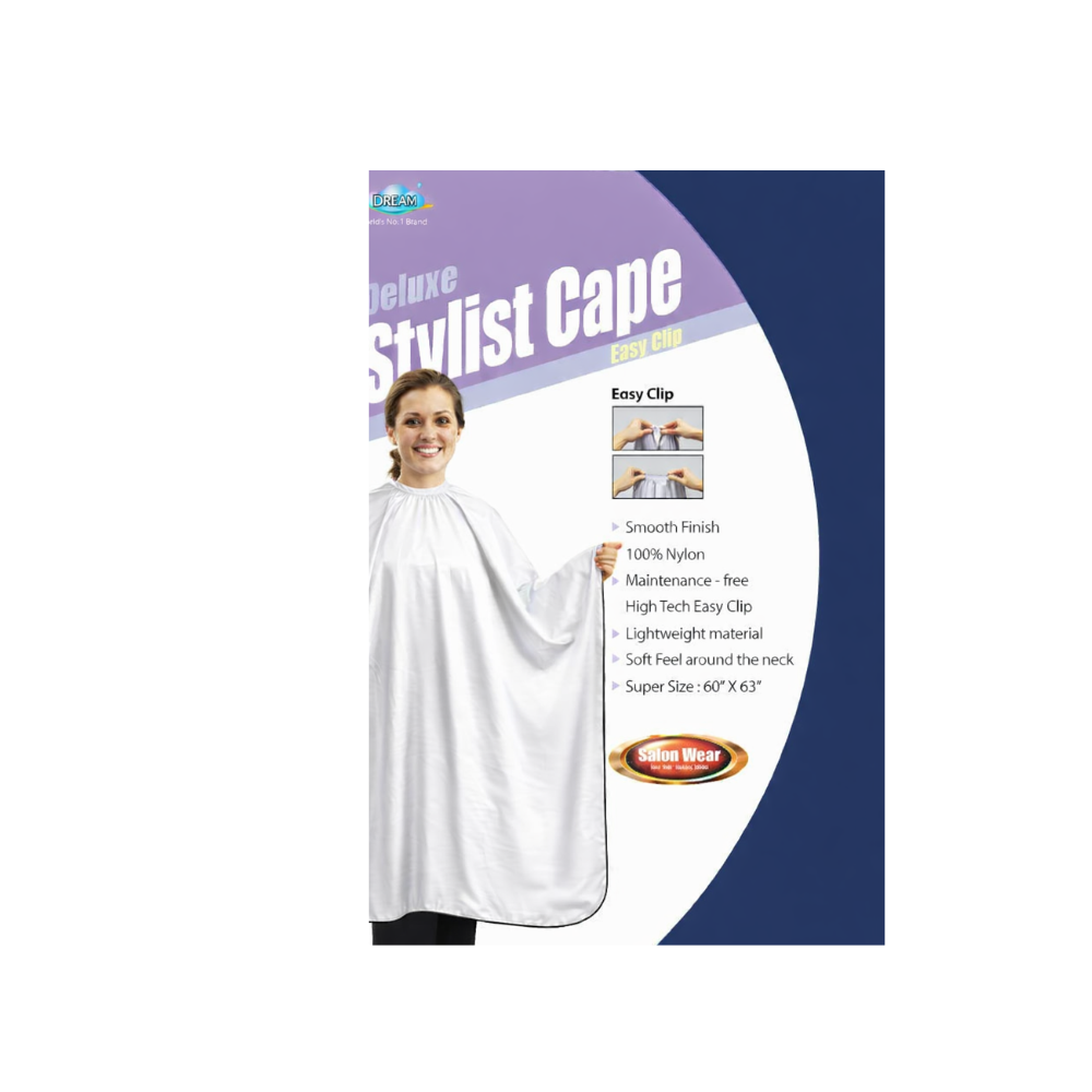 Salonwear / Barberwear: Styling Cape - Deluxe with Easy Clip