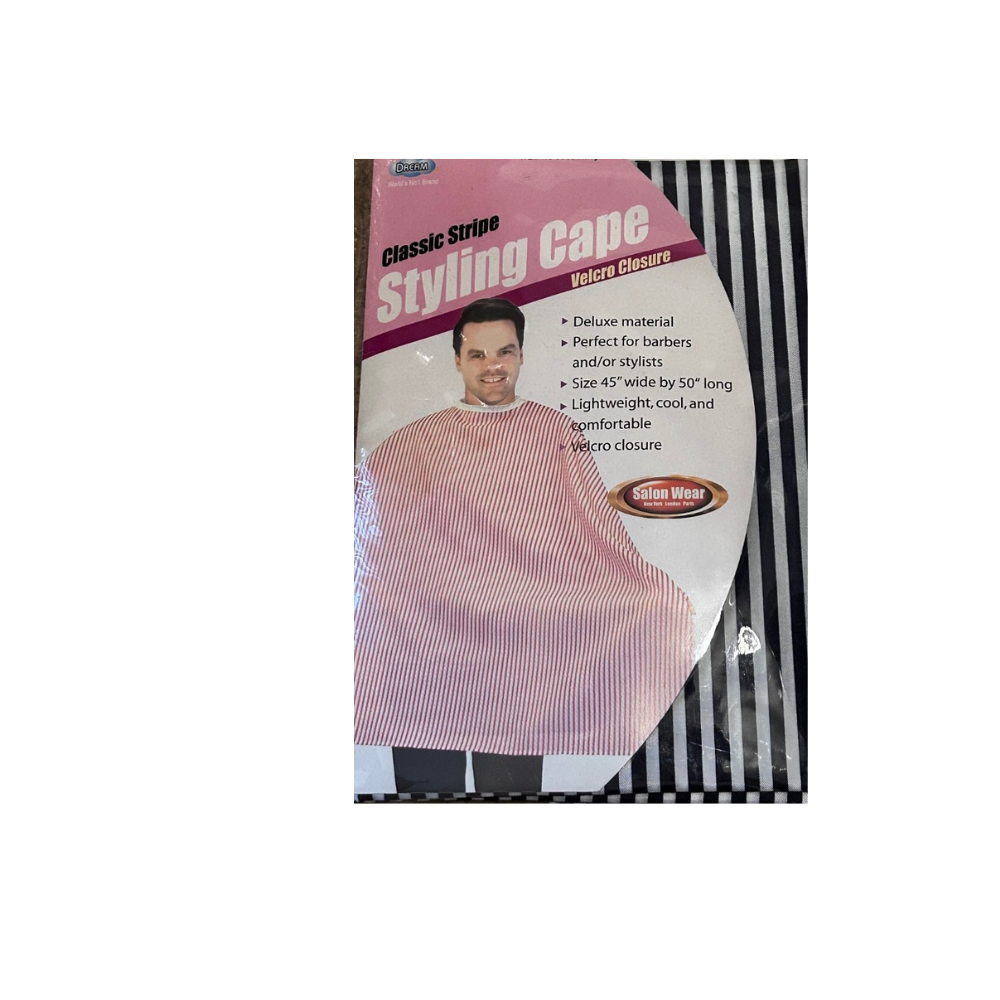 Salonwear / Barberwear: Styling Cape - Classic Stripe