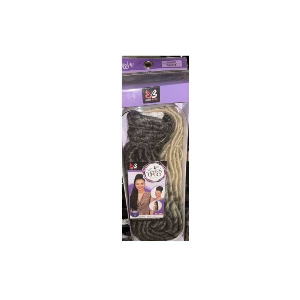 BOBBI BOSS Synthetic Hair Drawstring Ponytail Speedy SPUP42 Faux Loc 30”