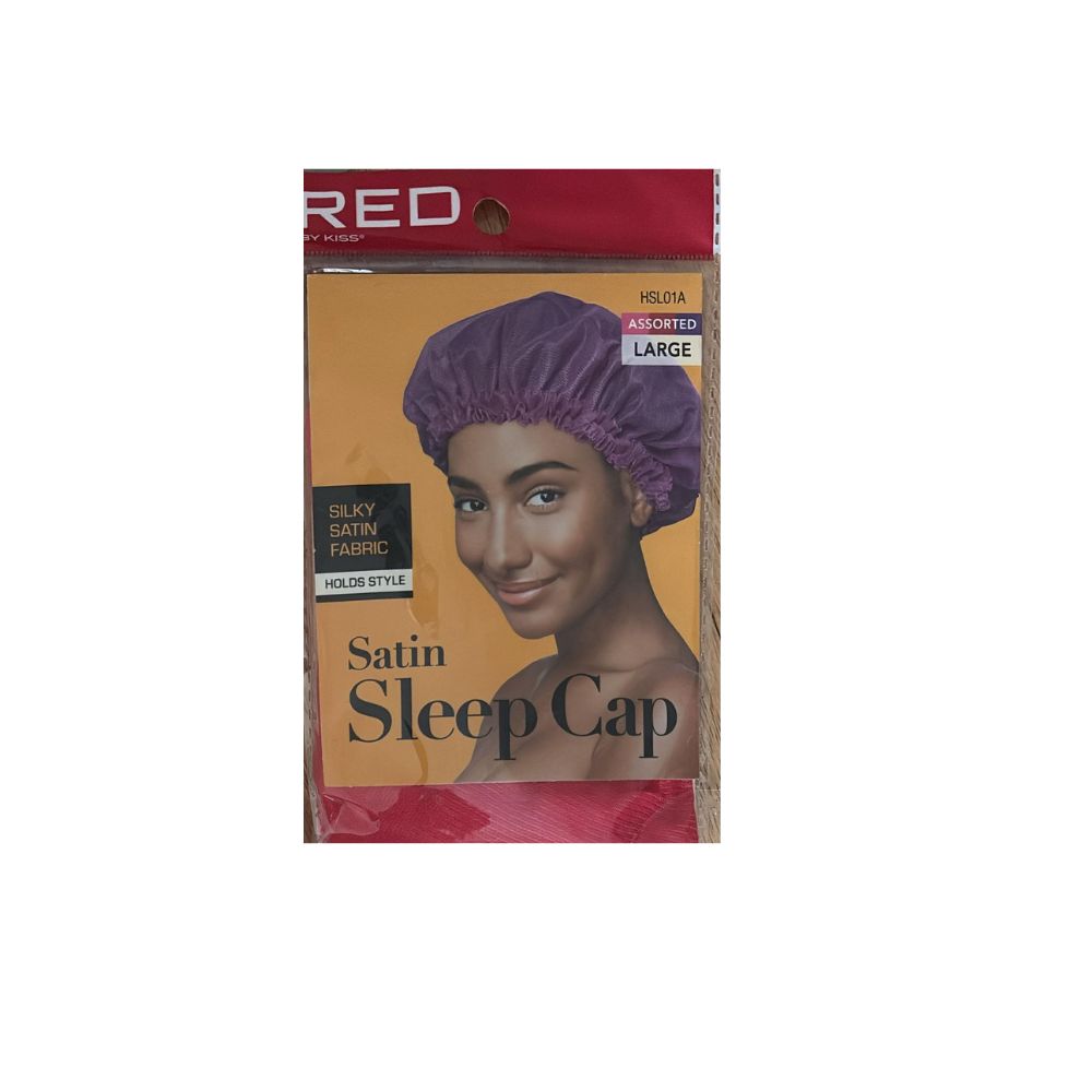 RED BY KISS SATIN SLEEP CAP LARGE ASSORTED RED