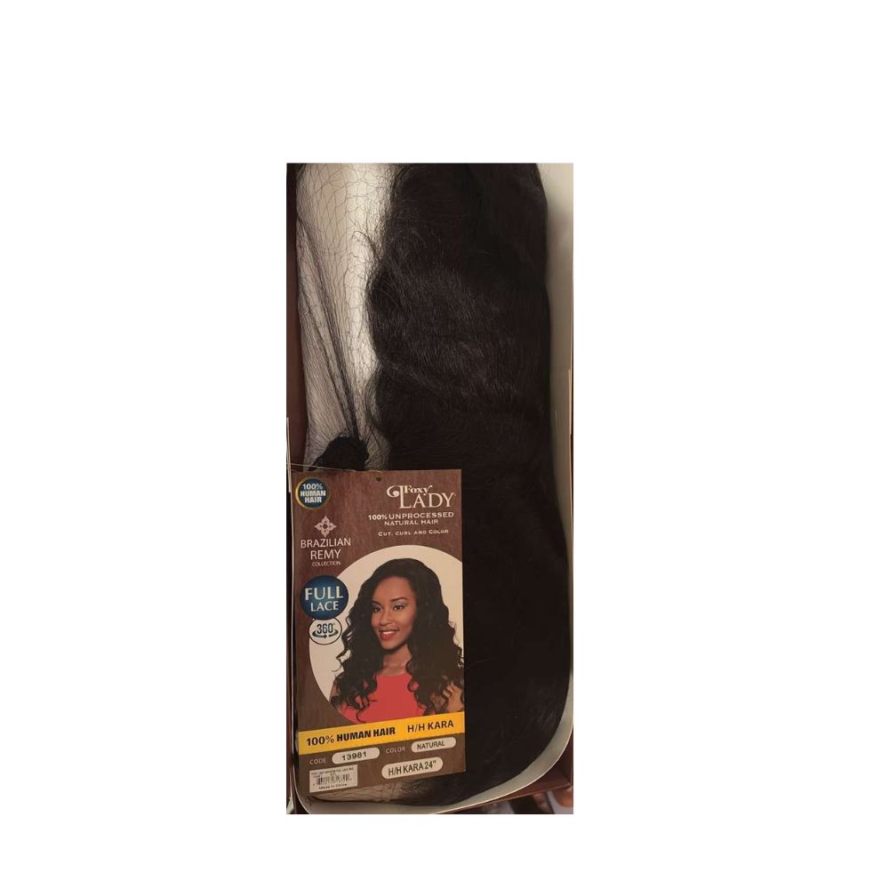 Foxy Lady Human Hair Wig H/H KARA 24" COLOR 13981 NATURAL 13989