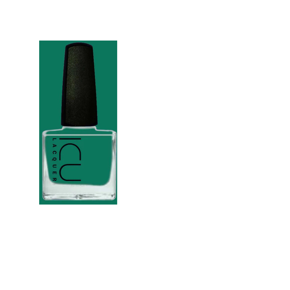 NAIL POLISH: ICU LACQUER #01 GREEN VELVET