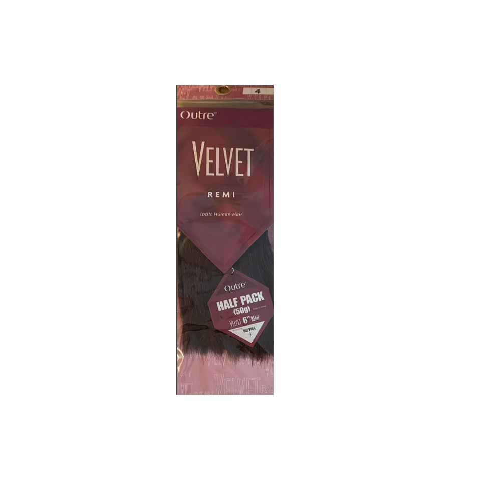 OUTRE VELVET REMI YAKI HALF PACK 50 G 100% Human Hair WVG 6”