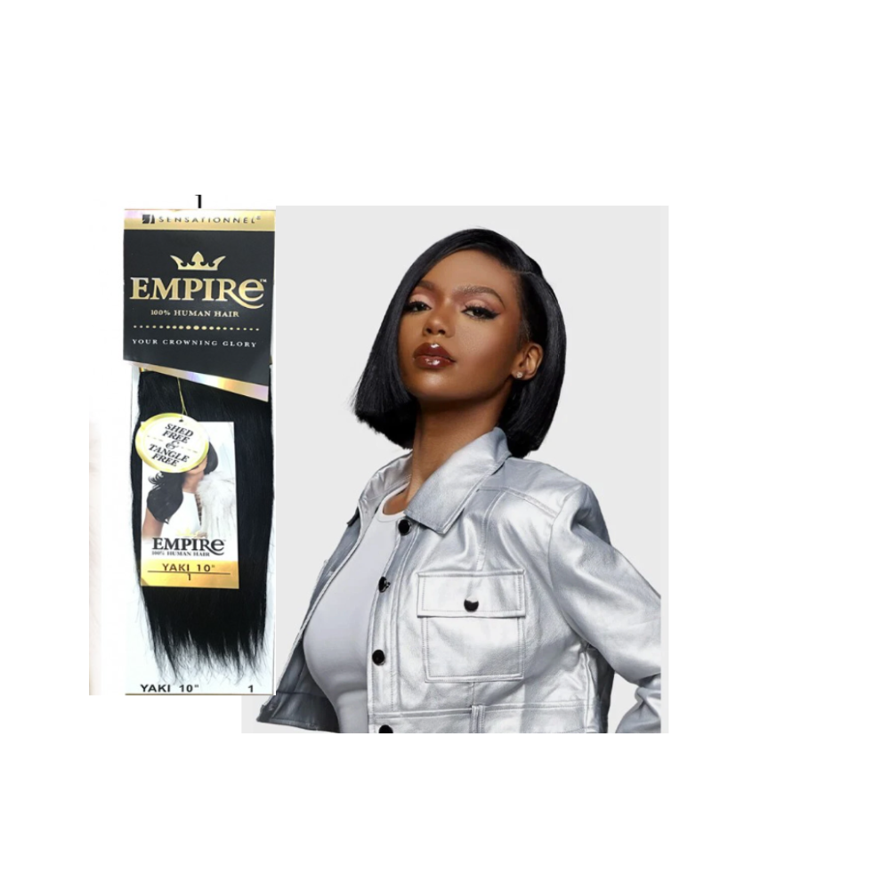 Sensationnel Empire 100% Human Hair Weave - Yaki: 10"