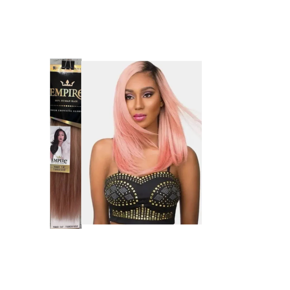 Sensationnel Empire 100% Human Hair Weave - Yaki: 14"