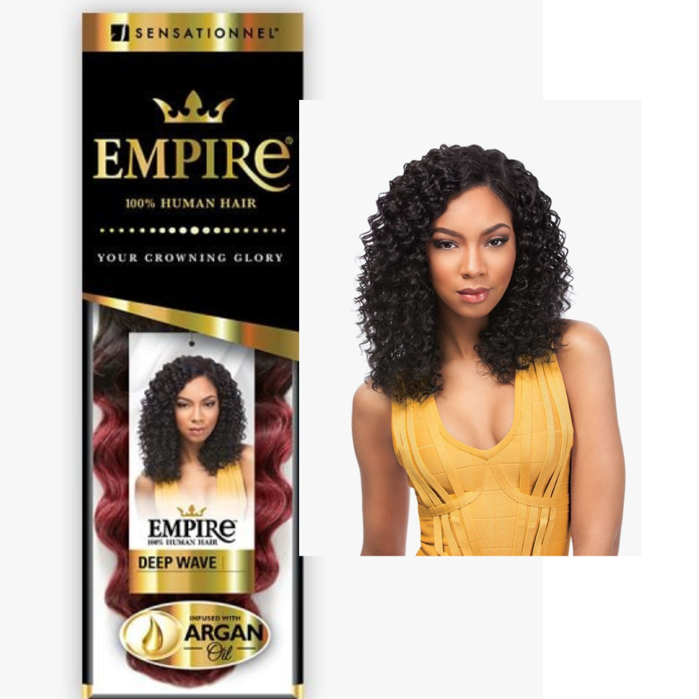 SENSATIONNEL EMPIRE Human Hair Weave- DDEP WAVE 14"