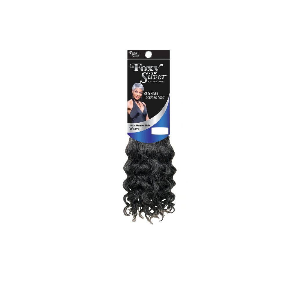Foxy Silver Deep Wave 10" 100% Human Hair Weave color  51 SAL ONE Pack