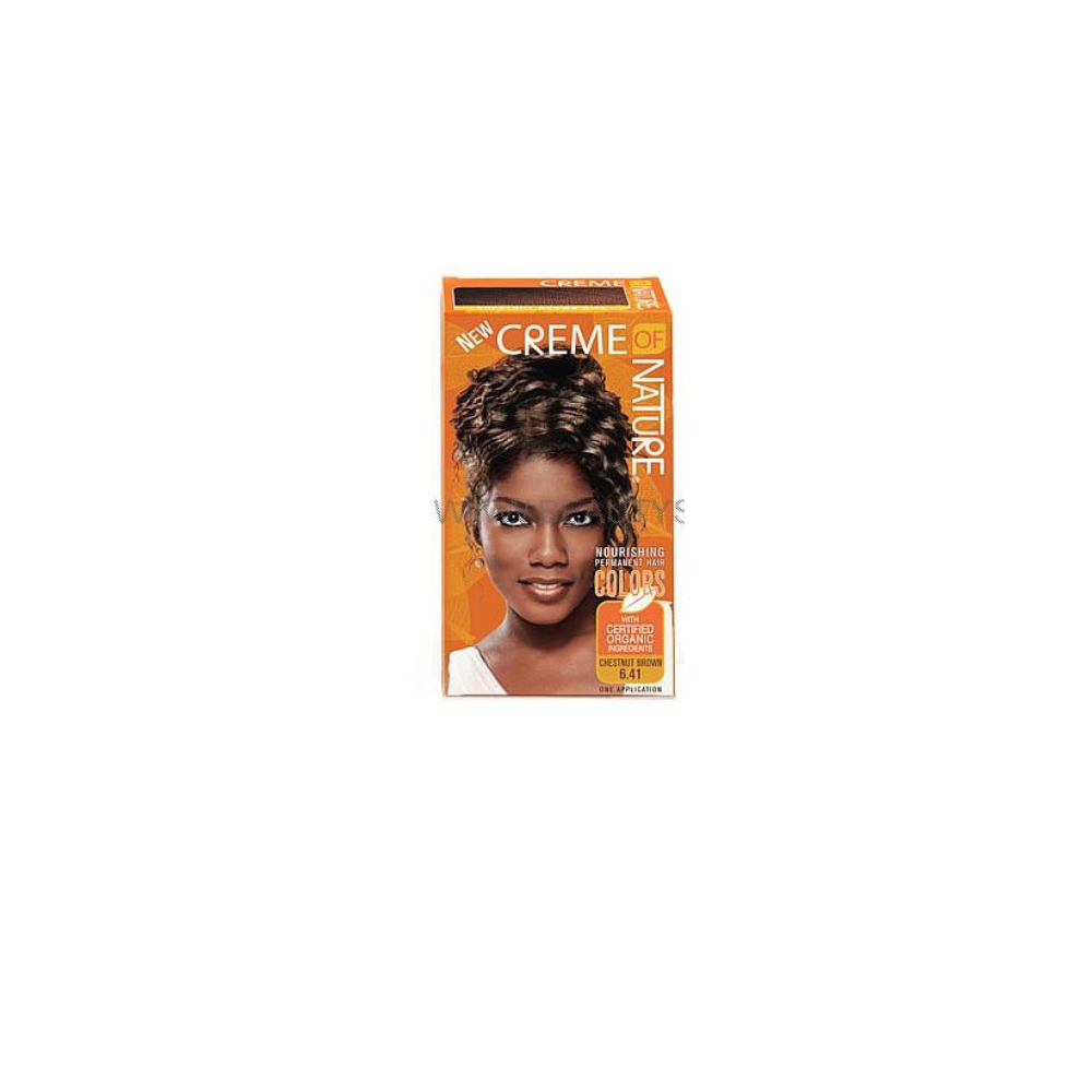 Creme Of Nature Permanent Hair Color  6.41 Chestnut Brown