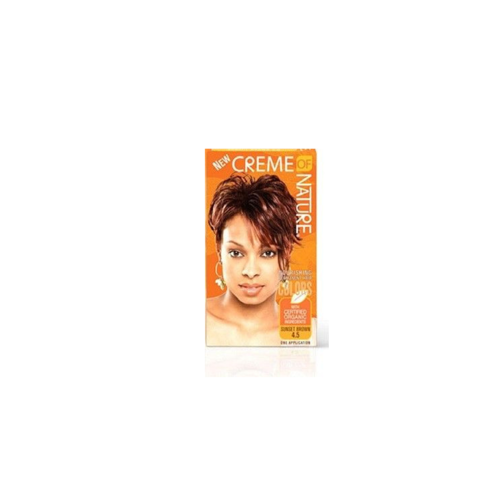Creme of Nature Permanent Hair Color 4.5 Sunset Brown