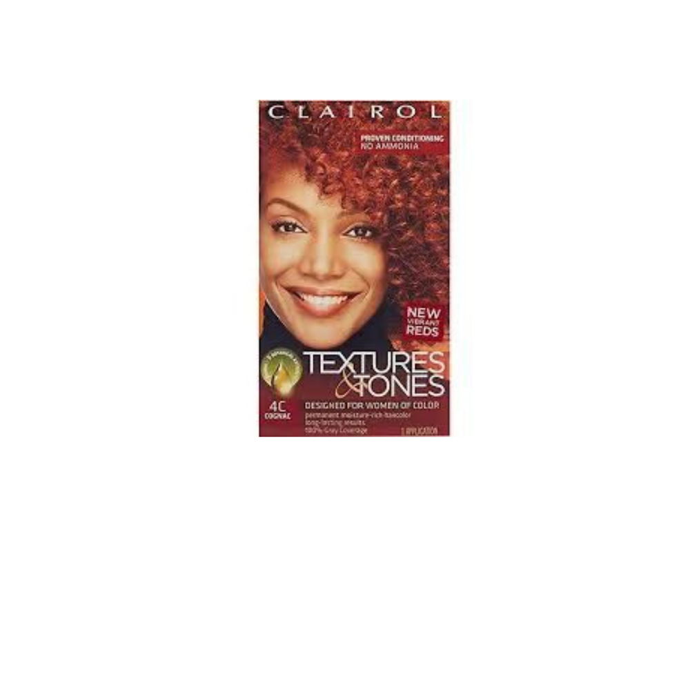 Clairol Texture and Tone  Permanent Hair Color 4C Cognac