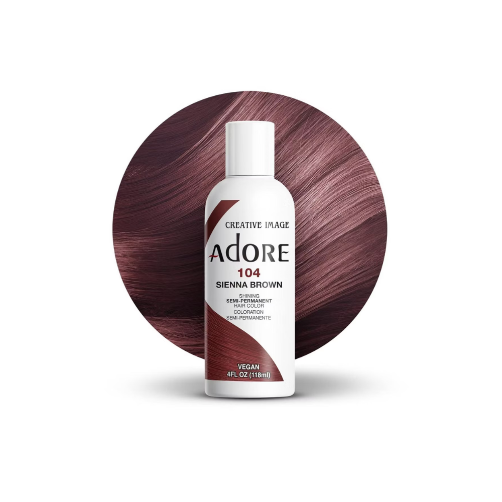 Adore Semi-Permanent Hair Color - 104 SIENNA BROWN - Hair color Dye