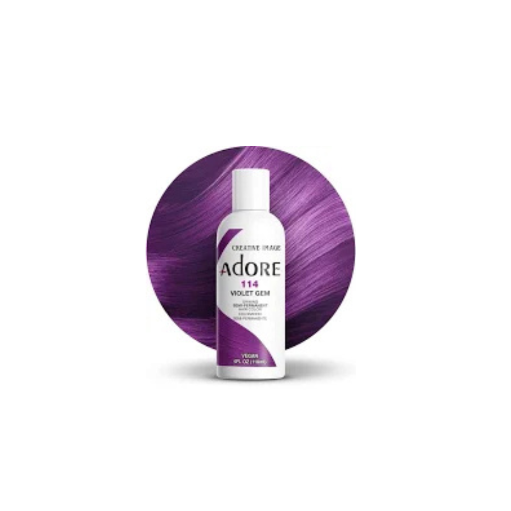 Adore Semi-Permanent Hair Color - 114 VIOLET GEM  Hair color Dye
