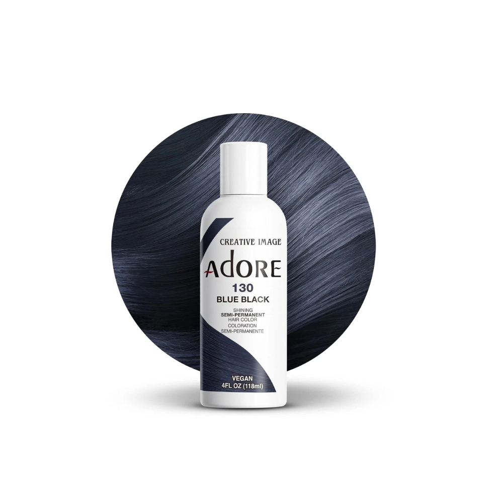 Adore Semi-Permanent Hair Color -  130 BLUE BLACK Hair color Dye