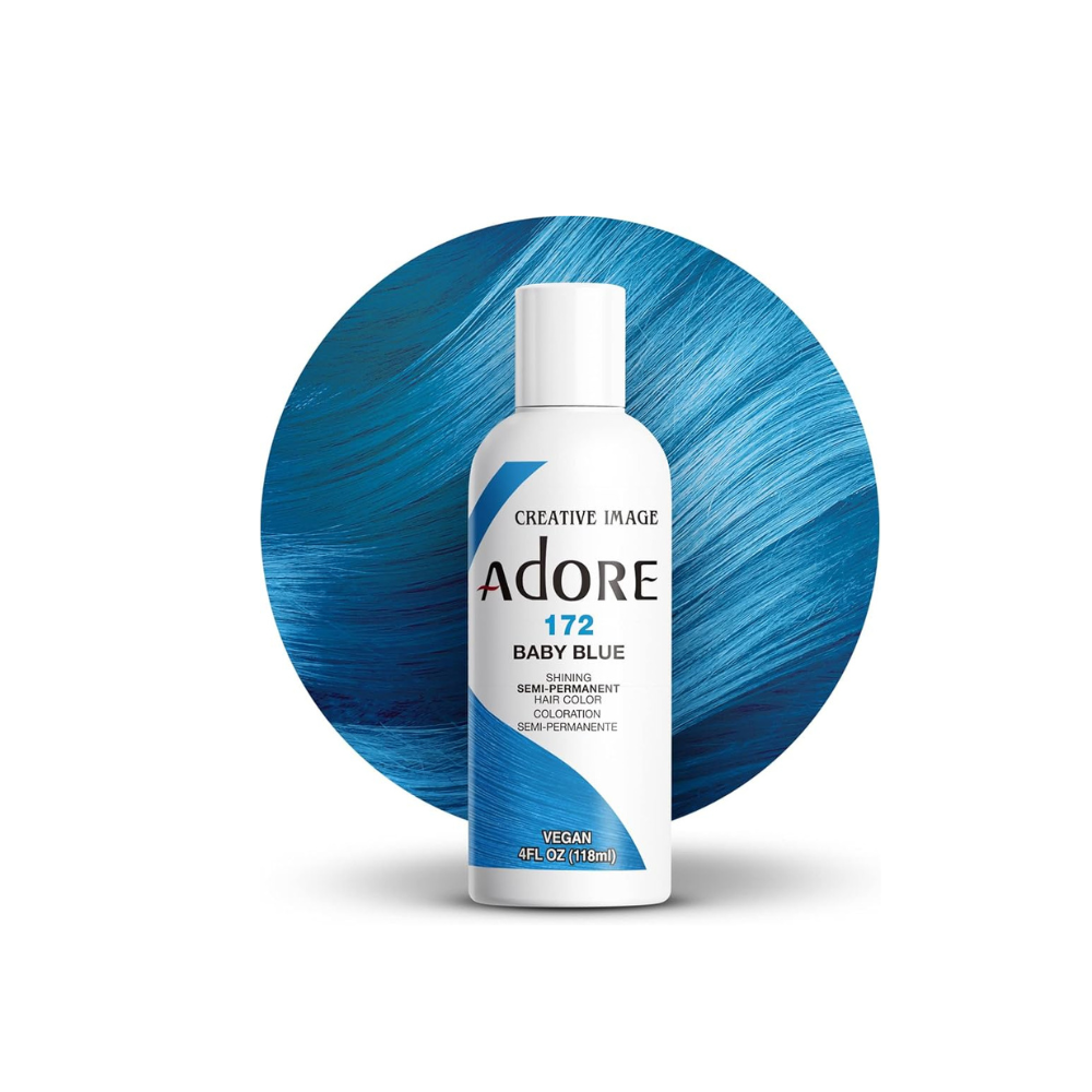 Adore Semi-Permanent Hair Color-  172 BABY BLUE  Hair color Dye