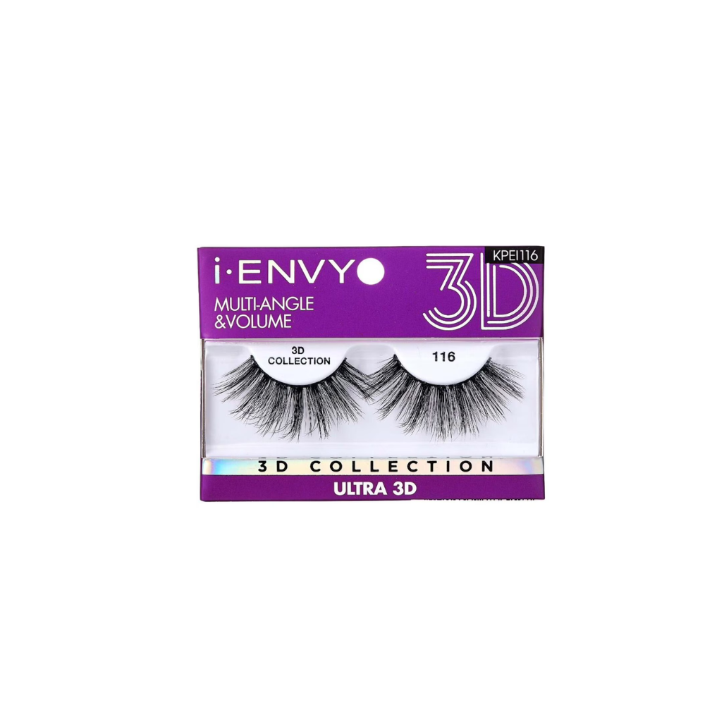 EYELASHES: Kiss i-ENVY 3D Collection Multiangle & Volume Eyelashes #KPEI116