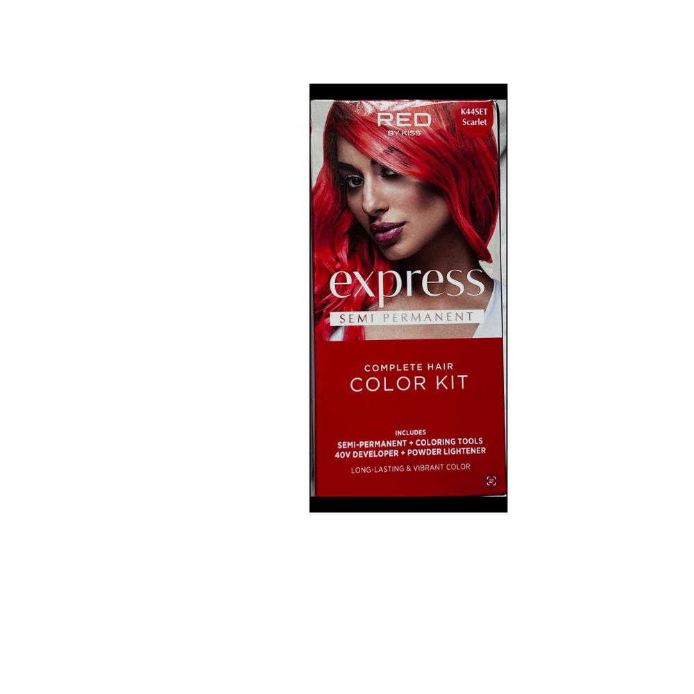 Kiss Express Semi Permanent Hair Color Kit K44SET  Scarlet