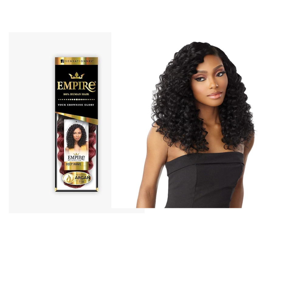 SENSATIONNEL EMPIRE Human Hair Weave- DDEP WAVE 12"