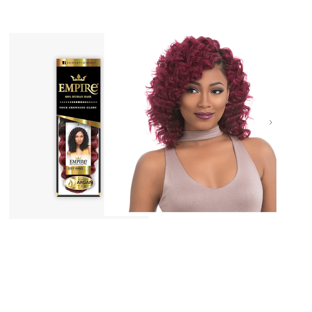 SENSATIONNEL EMPIRE Human Hair Weave- DDEP WAVE 10"