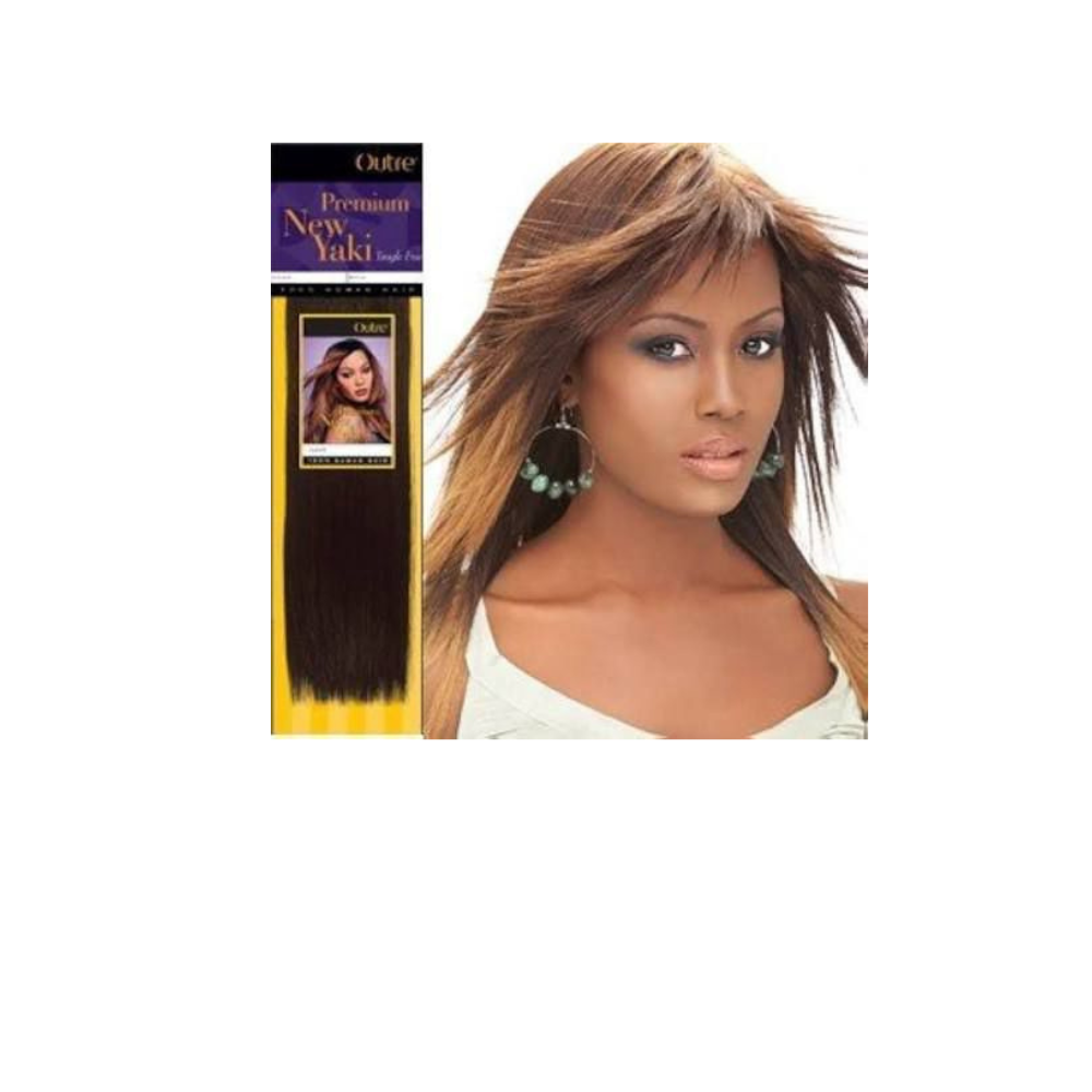 Outre Premium New Yaki 100%  Human Hair 8"
