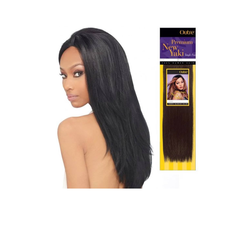 Outre Premium New Yaki 100%  Human Hair 10"