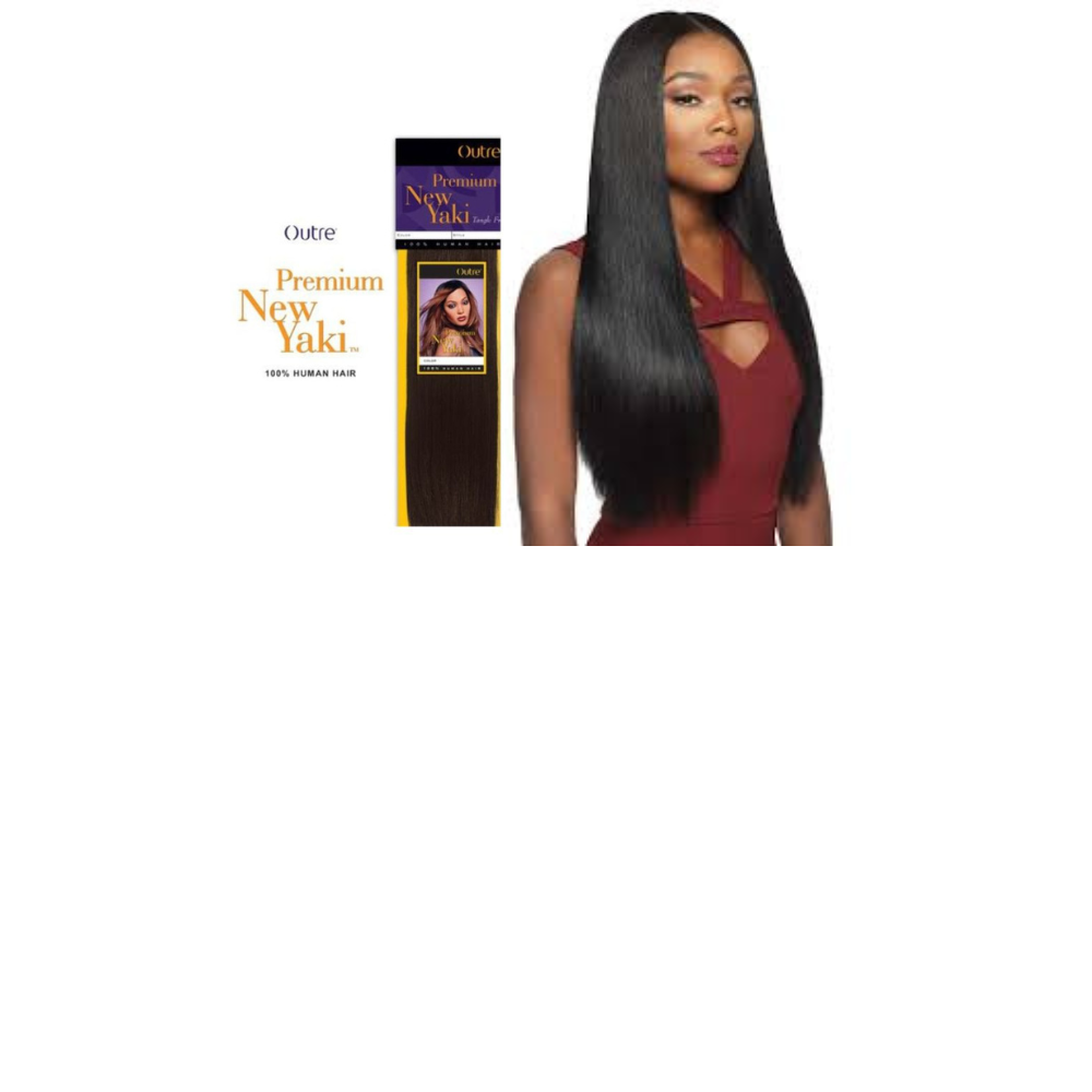 Outre Premium New Yaki 100%  Human Hair 18"