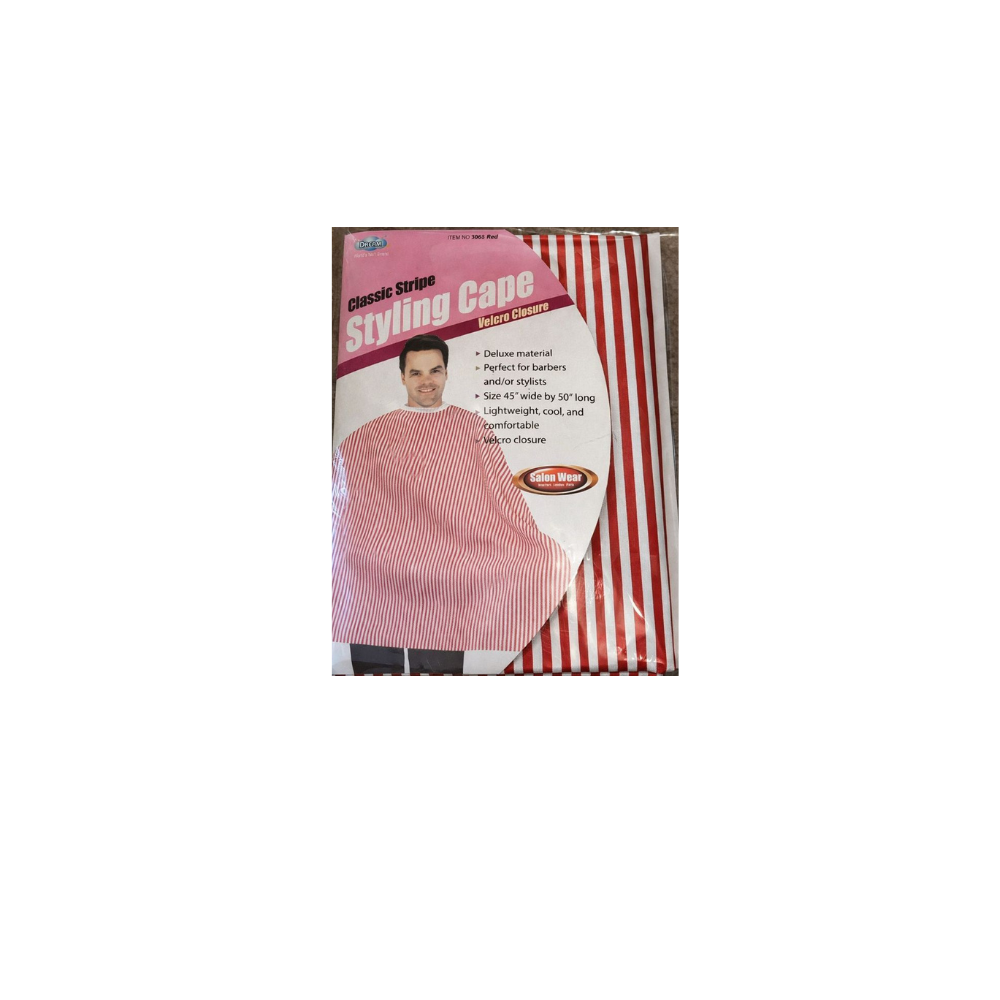 Salonwear / Barberwear: Styling Cape - Classic Stripe