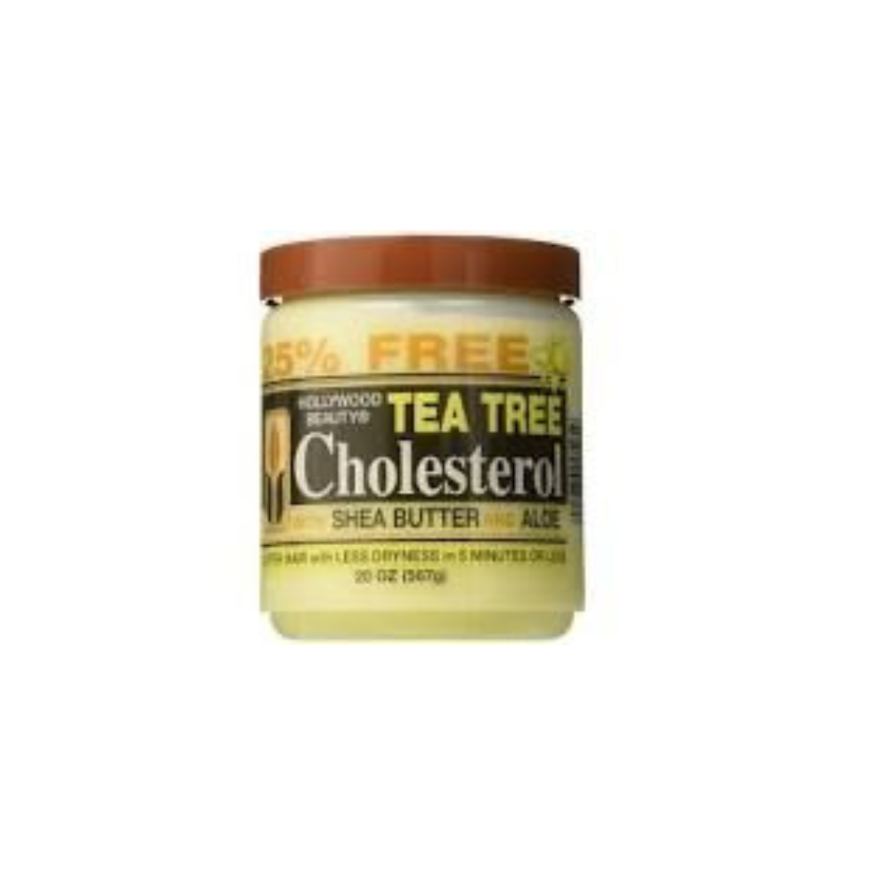Hollywood Beauty Tea Tree Cholesterol With Shea Butter & Aloe, Green , 20 Oz
