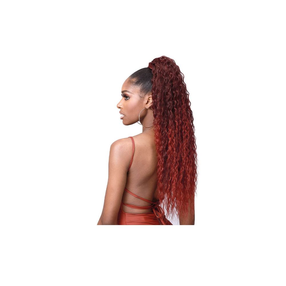 Ponytail: Bobbi Boss Miss Origin  Tress Up Brazilian Wave 28″