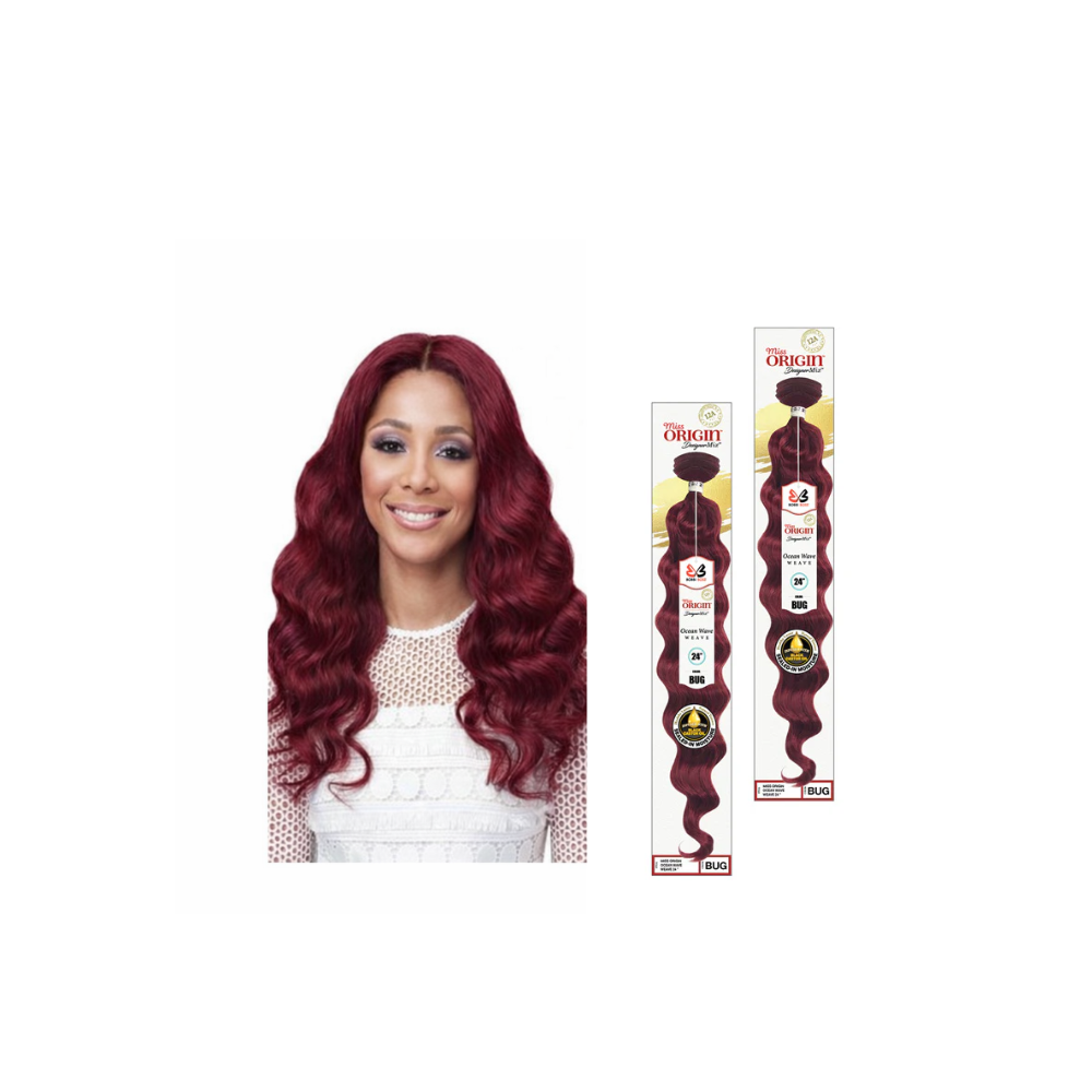Ponytail: Bobbi Boss Miss Origin: Ocean wave 24"  : BUG