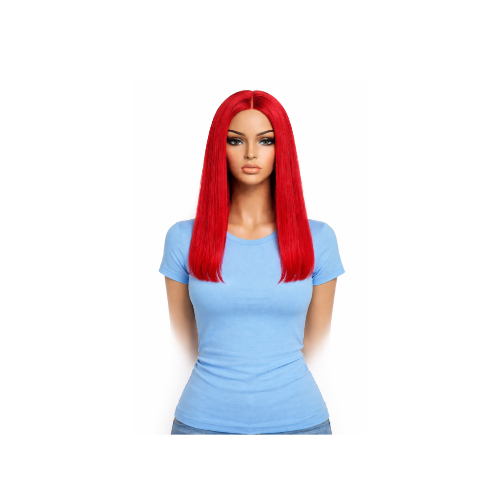 Ponytail: Bobbi Boss Miss Origin: Kinky Perm 18"  :  RED