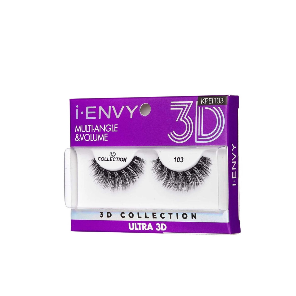 EYELASHES: Kiss i-ENVY 3D Collection Multiangle & Volume Eyelashes #KPEI103