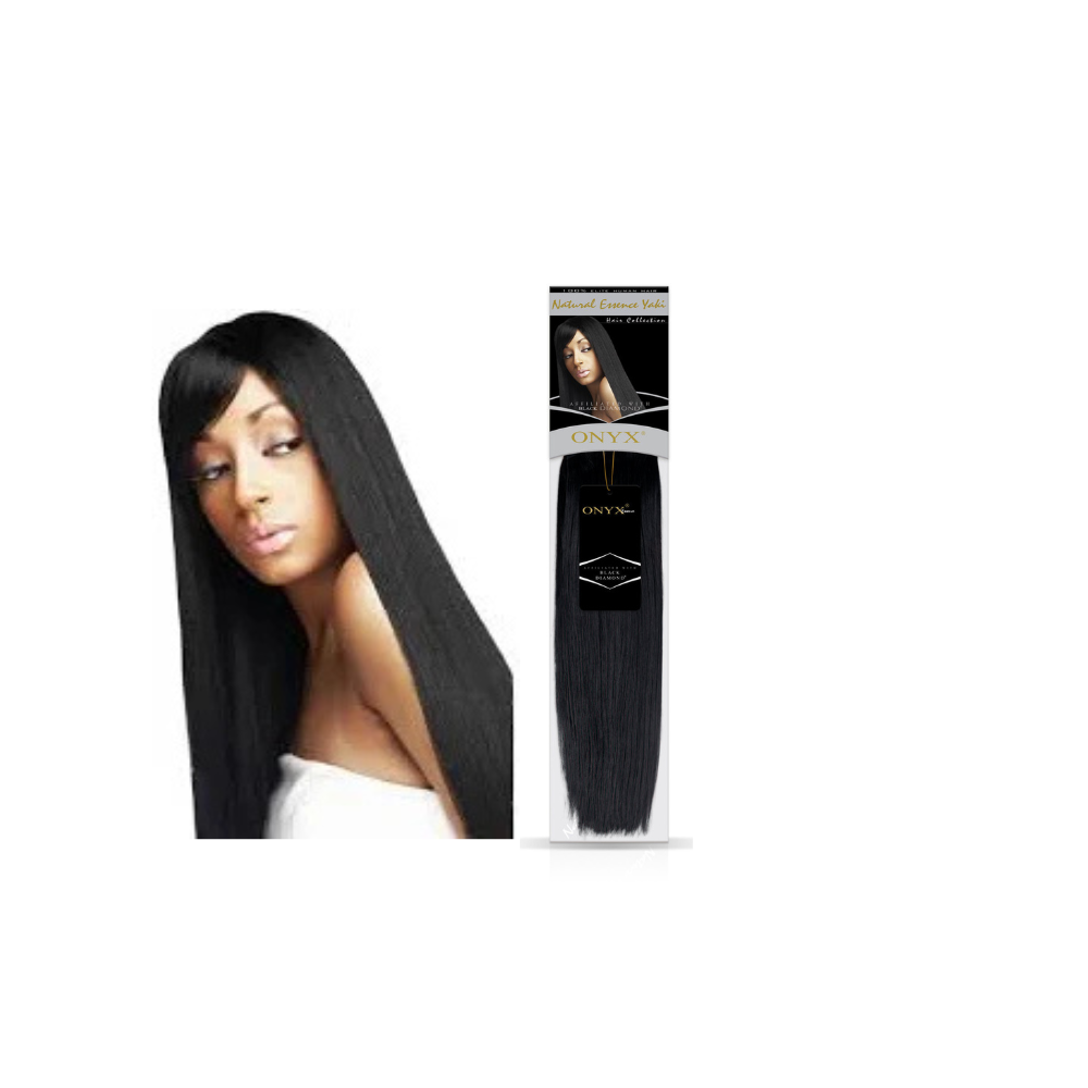 Black Diamond Onyx Essence Yaki 100% Human Hair 18"