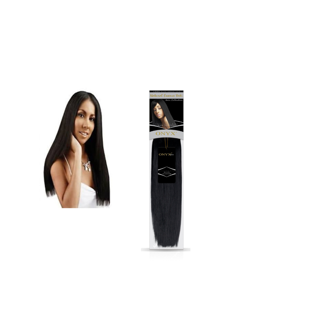Black Diamond Onyx Essence Yaki 100% Human Hair 16"