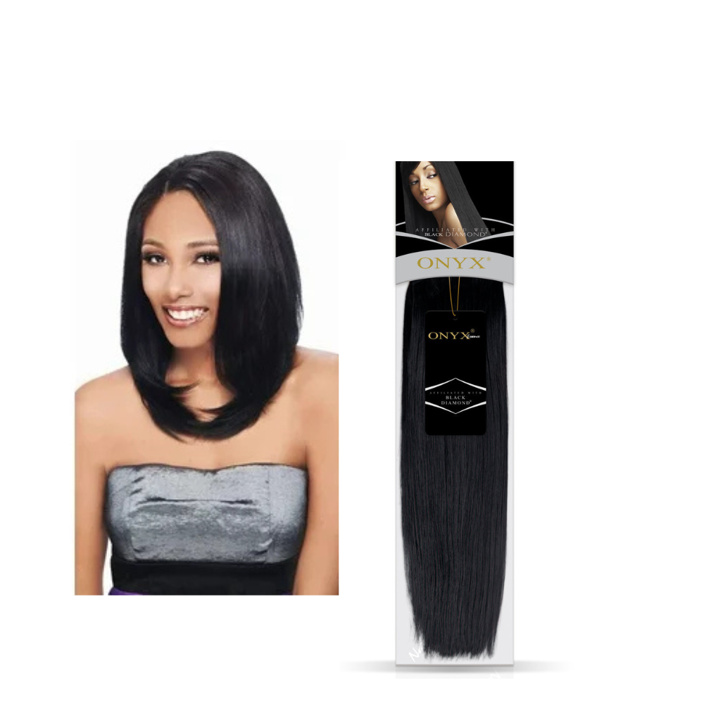 Black Diamond Onyx Essence Yaki 100% Human Hair 10"
