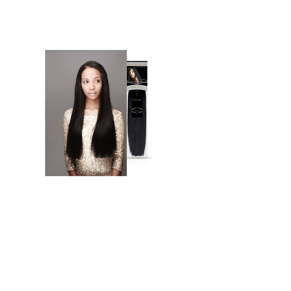 Black Diamond Onyx Essence Yaki 100% Human Hair 12"